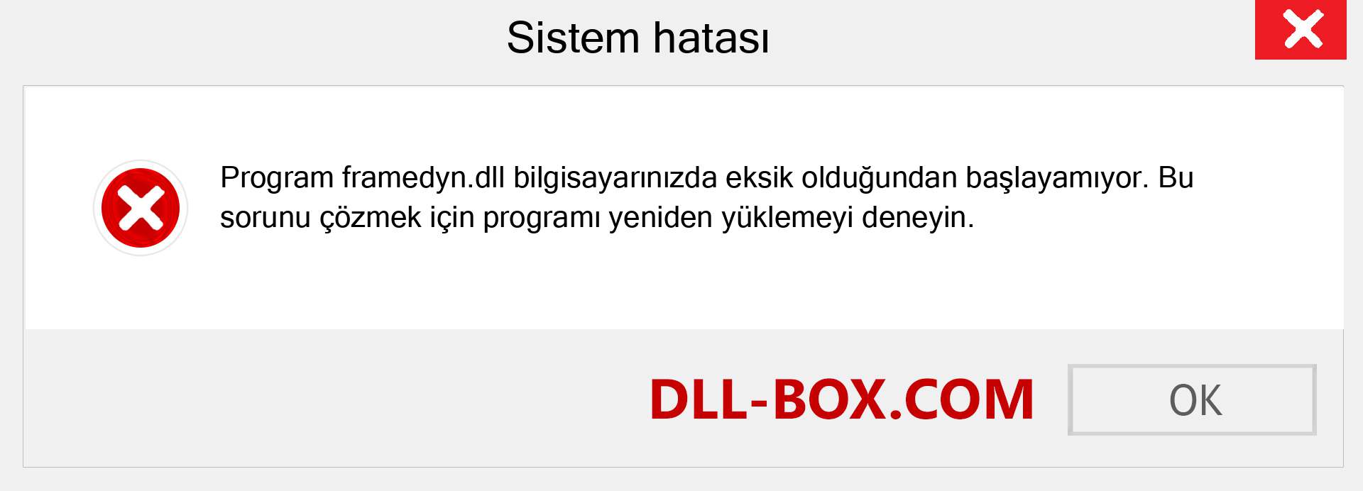 framedyn.dll dosyası eksik mi? Windows 7, 8, 10 için İndirin - Windows'ta framedyn dll Eksik Hatasını Düzeltin, fotoğraflar, resimler